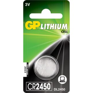 GP, batteri Lithium, CR2450 Knapcelle, 1-pak, 3V