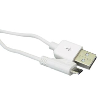 Micro USB Sync/Charge Cable, White (1m)