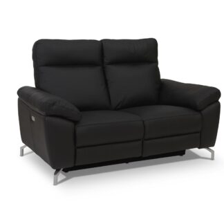 Selesta 2 pers. sofa - sort læder