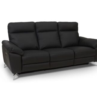 Selesta 3 pers. sofa - sort læder