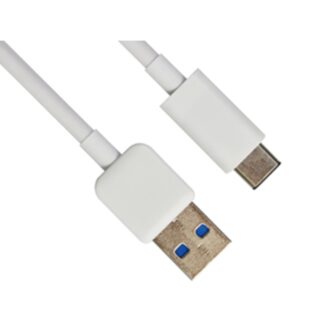 USB-C 3.1 to USB-A 3.0 Cable, White (2m)