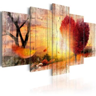 Artgeist billede - Autumnal Love, på lærred, to størrelser 200x100