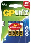 Alkaline batteri - GP Ultra Plus+ AAA/LR03 4-pak