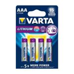 Lithium Batteri Aaa 4-Blister Card
