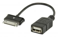 Sync Og Charge Kabel Samsung 30-Pin Han - USB A Hun 0.20 m Sort