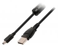 Usb 2.0-Kabel USB A Han - Minolta 8-Pin Han 2.00 m Sort
