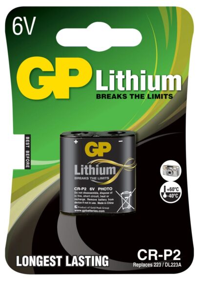 GP CR-P2 6 volt Lithium batteri