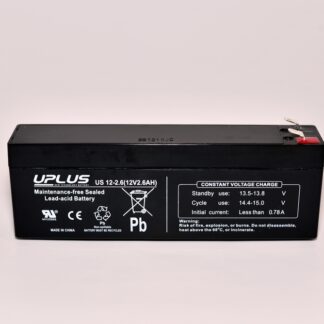 Uplus 12 volt 2,6 Ah. batteri (AGM)