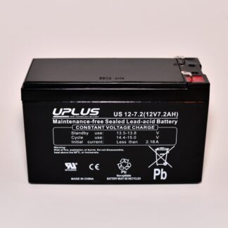 Uplus 12 volt 7,2 Ah. batteri (AGM)