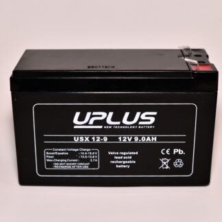 Uplus 12 volt 9,0 Ah. batteri (AGM)