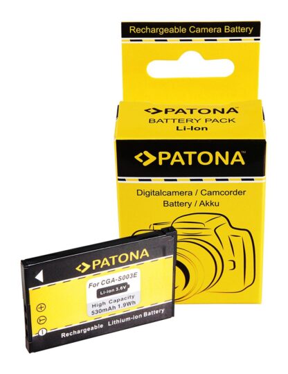 Battery f. Panasonic CGA-S003E SA-SA30 SV-AS10 SV-AV50 SV-AV50A SV-AV50S