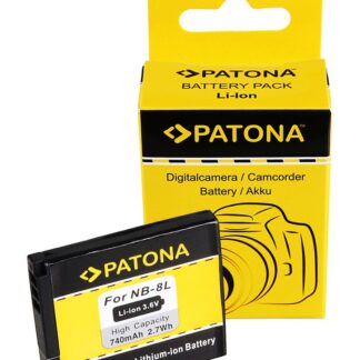 PATONA Battery f. Canon NB-8L Canon Powershot A2200 A3000 IS A3000IS
