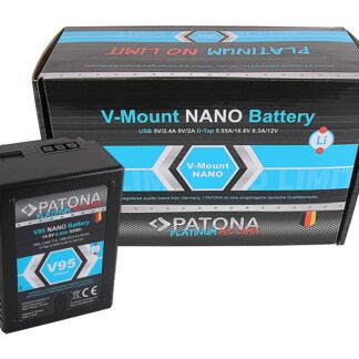 PATONA Platinum NANO V95 V-Mount 95Wh f. Sony DSR 600P 650P 652P HDW 800P PDW 850 BP-150w RED ARRI