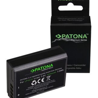 PATONA Premium Battery f. CANON LP-E10 LPE10 EOS1100D EOS 1100D 1200D