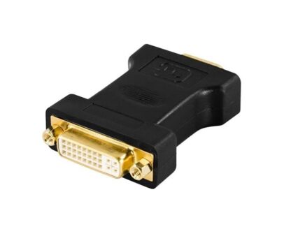 DVI-I til VGA adapter, Single Link - 24+5-pin hun - 15-pin han, guldpletterede stik - Livstidsgaranti