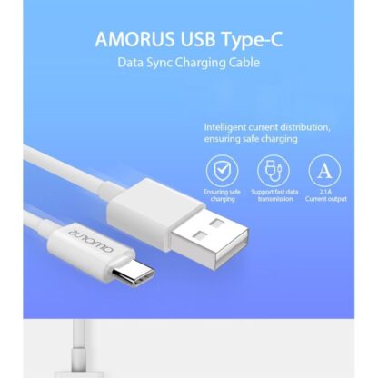 Huawei Mate 20 pro / Mate 20 Lite / Mate 20 - AMORUS Type-C USB oplader kabel 1m hvid
