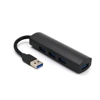 USB hub/adapter - Få ekstra 4 USB indgange til Laptop/PC mm - Sort