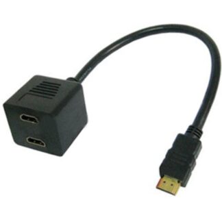 HDMI til 2x HDMI splitter adapter kabel - Guld connectors - Fuld HD