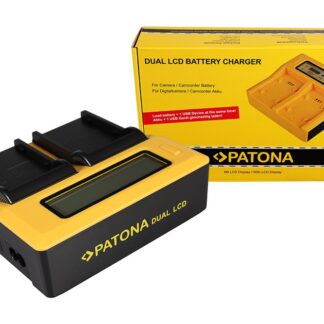 PATONA Dual LCD USB Charger for Canon BP911 BP-911 BP914 BP-914 BP915 BP-915