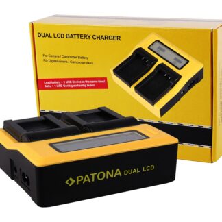 PATONA Dual LCD USB Charger for Canon LPE10 LP-E10