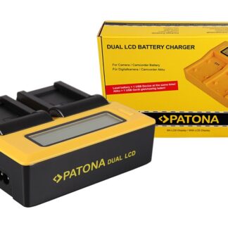 PATONA Dual LCD USB Charger for Canon NB7L NB-7L