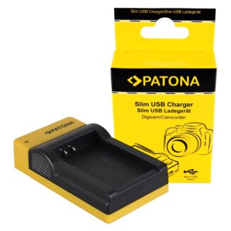 PATONA Slim micro-USB Charger f. Canon LP-E12 EOS M