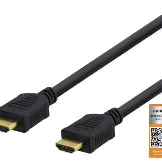 High-Speed Premium HDMI kabel - 4K UHD - 1m - Livstidsgaranti
