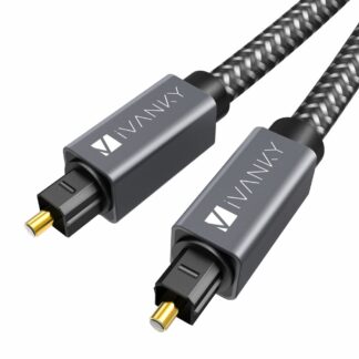 IVANKY - Digital Toslink fiber lydkabel - Til TV/PS4/Xbox/Anlæg mm - 3.0m