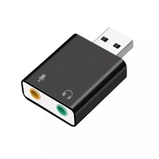 LEMONDA - USB Lydkort 7.1 Virtuel Sound - tilslutning af mikrofon/højttaler/høretelefoner