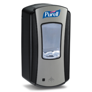 Purell berøringsfri LTX dispenser til hånddesinfektion, sort/krom, 1200 ml.