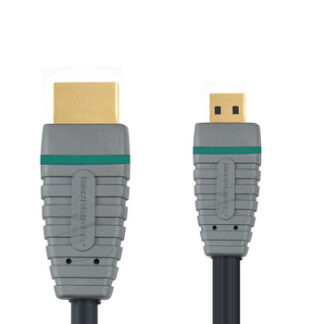 Micro HDMI - HDMI 4K kabel - Guldbelagt - 2 m