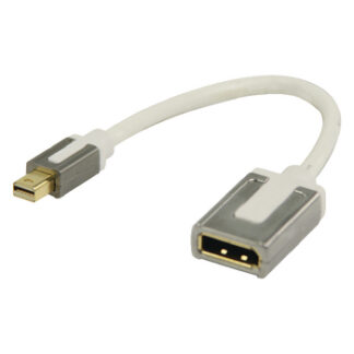 Mini Displayport Kabel Mini DisplayPort Han - DisplayPort Hun 0.20 m Hvid