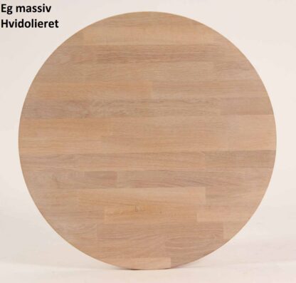 FURBO rektangulær spisebord - massiv behandlet eg og sort metal (100x60) Behandlet eg