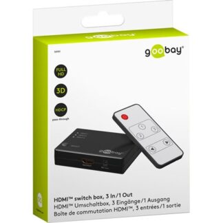 Goobay HDMI Switch Box - 3in/1out