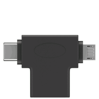 Goobay USB 3.0 SuperSpeed Micro-B T-Adapter - Sort