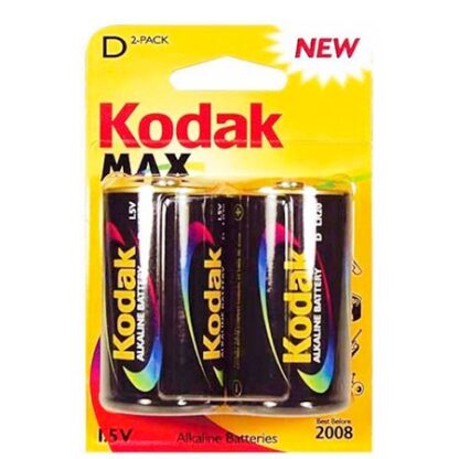 Kodak Max Alkaline D/LR20 Batterier - 2 stk