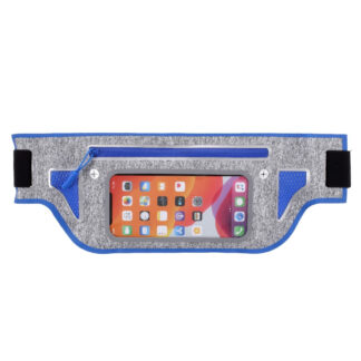 Sports/løbe bæltetaske til iPhone/smartphone op til 165x80 mm - Mørkeblå