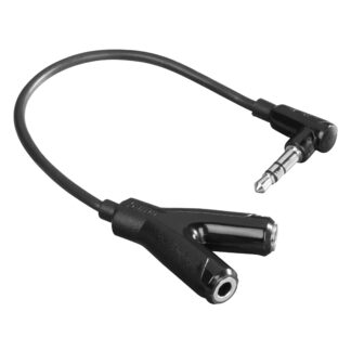HAMA High Quality Minijack 3.5mm Headset adapter - Sort