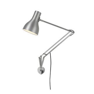 Anglepoise Type 75 Lampe M. Vægbeslag Silver Lustre