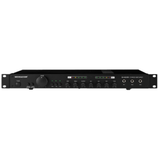 SA-230/SW Monacor Stereo mixer forstærker 2 x 50 watt til rack montering