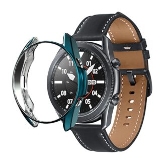 Samsung Galaxy Watch 3 41mm - Galvaniseret gummi cover/bumper - Blå