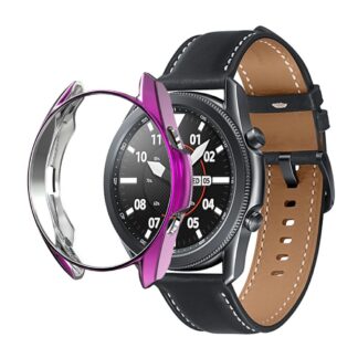 Samsung Galaxy Watch 3 41mm - Galvaniseret gummi cover/bumper - Lilla