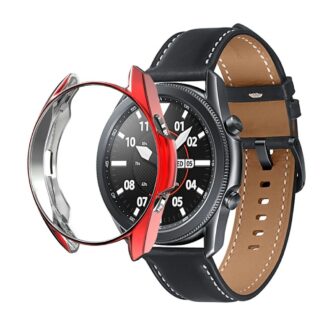 Samsung Galaxy Watch 3 41mm - Galvaniseret gummi cover/bumper - Rød