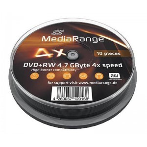 MediaRange DVD+RW - 10 spinde 10 Spindel