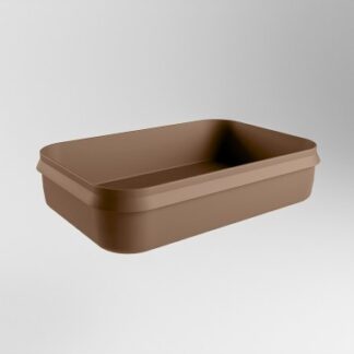 ARVO håndvask 55 x 38 cm Solid surface - Rustbrun