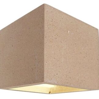 Cube væglampe 1 x 25W G9 H11,5 cm - Beige beton