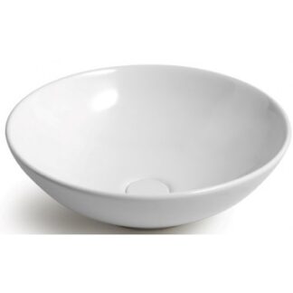 DIMP Bordmonteret håndvask Ø46 cm Keramik - Blank hvid