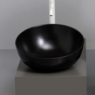 DOME OBLIQUO Bordmonteret håndvask Ø44,5 cm Keramik - Mat sort