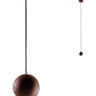 OBO Loftlampe i aluminium Ø5 cm 1 x 4,5W SMD LED - Mat kaffebrun