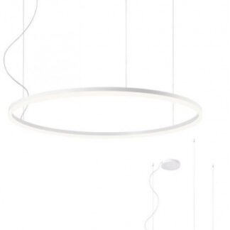 ORBIT Loftlampe i aluminium Ø80 cm 55W LED - Mat hvid